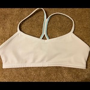 Ivivva by Lululemon white Drill Sports Bra